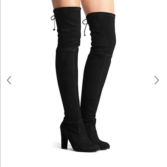 stuart weitzman black thigh high boots